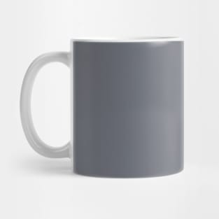 Solid Slate Dark Gray Monochrome Minimal Design Mug